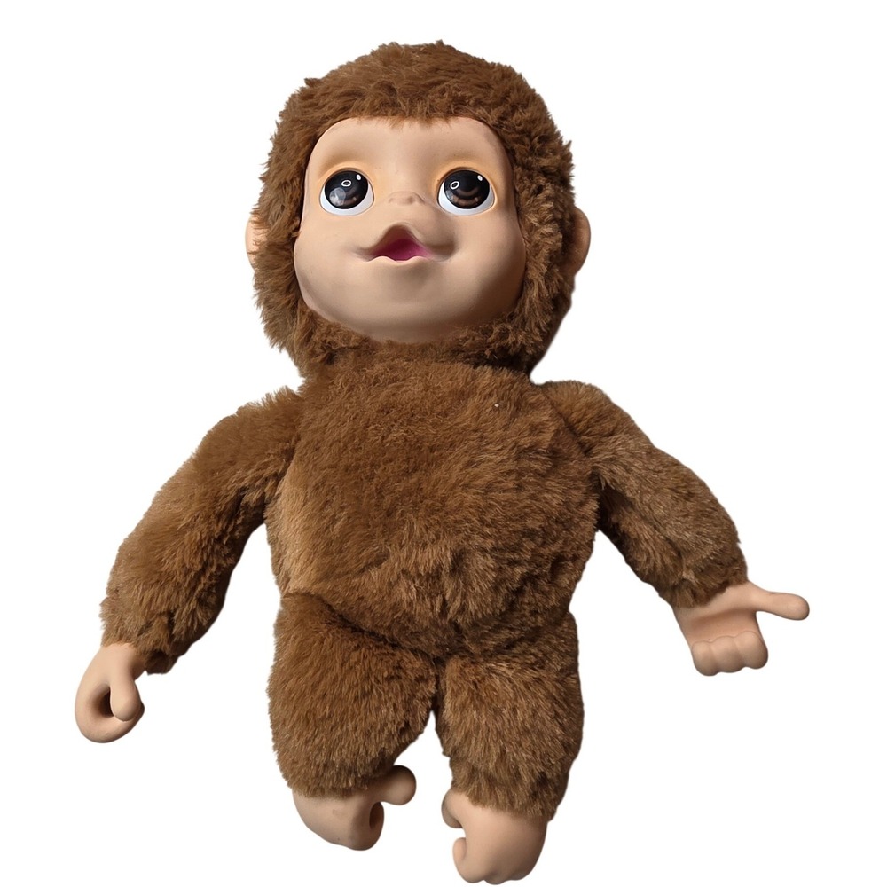Moose Toys Little Live Pets Mango the Monkey Interactive Plush Brown 2023 26558